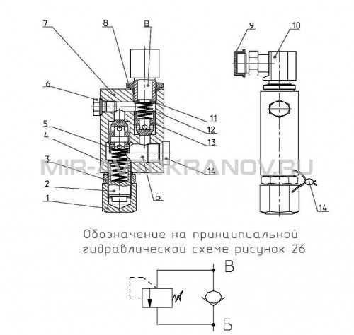 Рисунок 38 – Блок клапанный Рисунок 38 – Блок клапанный